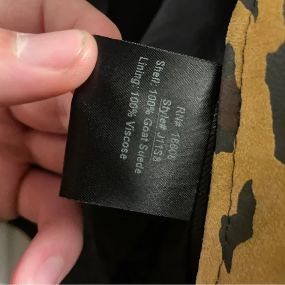 supreme x schott nyc suede leopard print jacket
